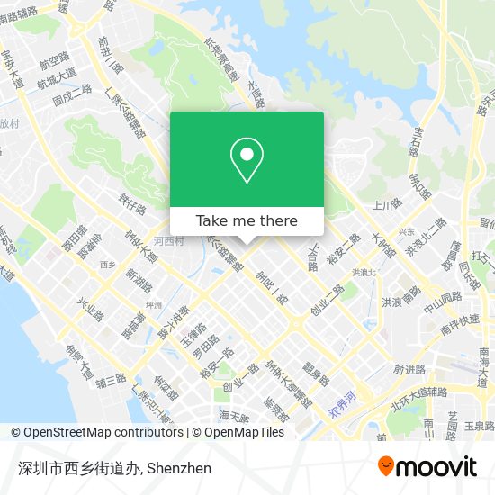 深圳市西乡街道办 map