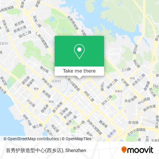 首秀护肤造型中心(西乡店) map