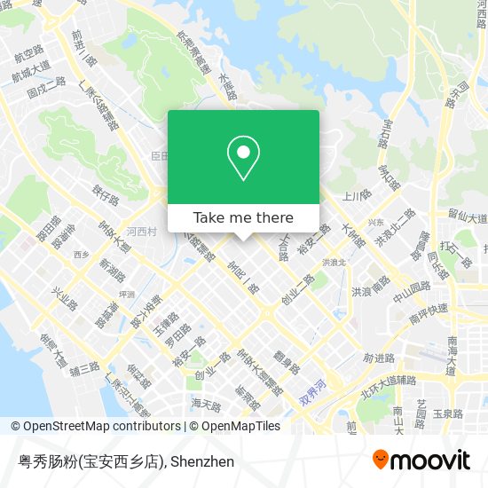 粤秀肠粉(宝安西乡店) map