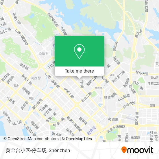 黄金台小区-停车场 map