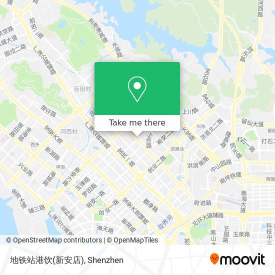 地铁站港饮(新安店) map