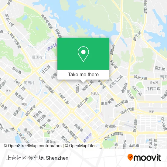 上合社区-停车场 map