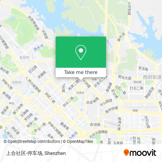 上合社区-停车场 map