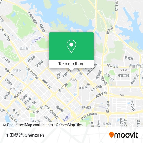 车田餐馆 map