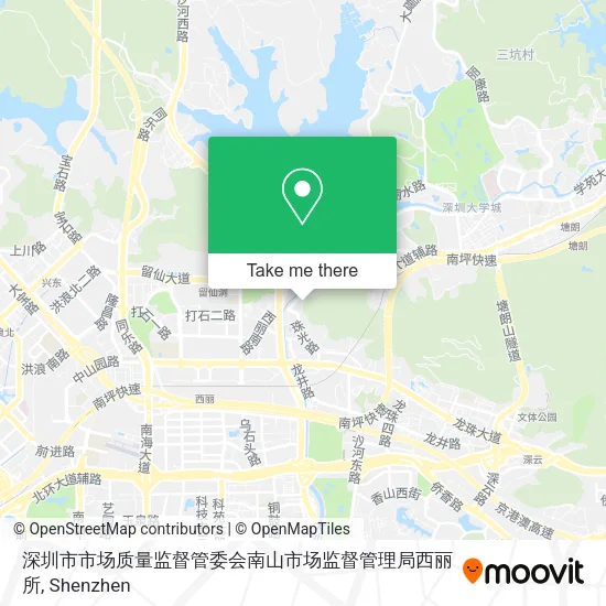深圳市市场质量监督管委会南山市场监督管理局西丽所 map