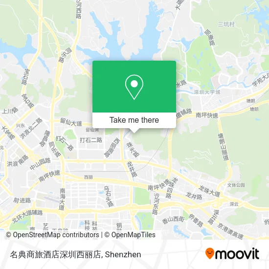 名典商旅酒店深圳西丽店 map