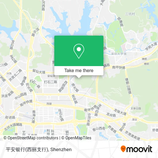 平安银行(西丽支行) map