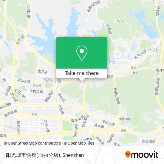 阳光城市快餐(西丽分店) map