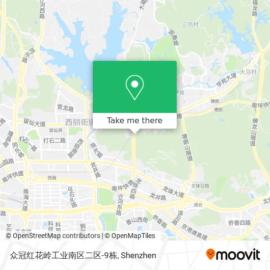 众冠红花岭工业南区二区-9栋 map