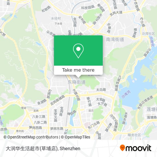 大润华生活超市(草埔店) map