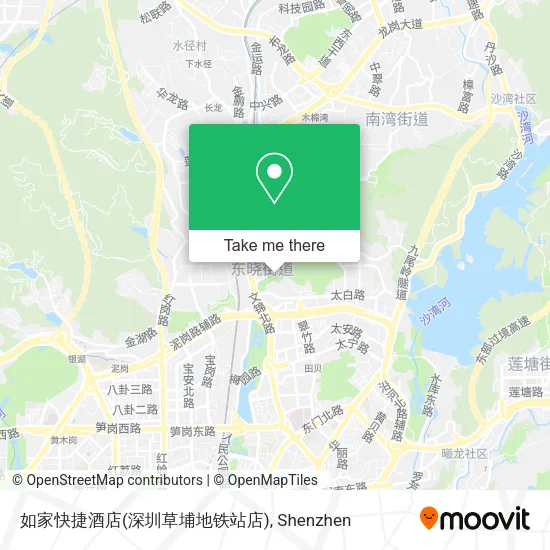 如家快捷酒店(深圳草埔地铁站店) map