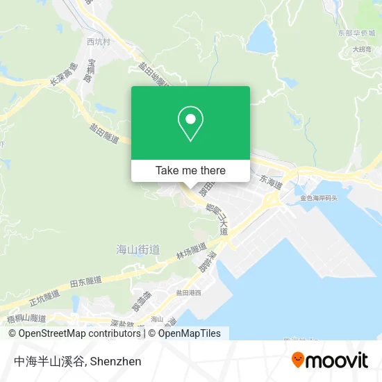 中海半山溪谷 map