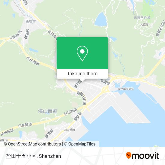 盐田十五小区 map