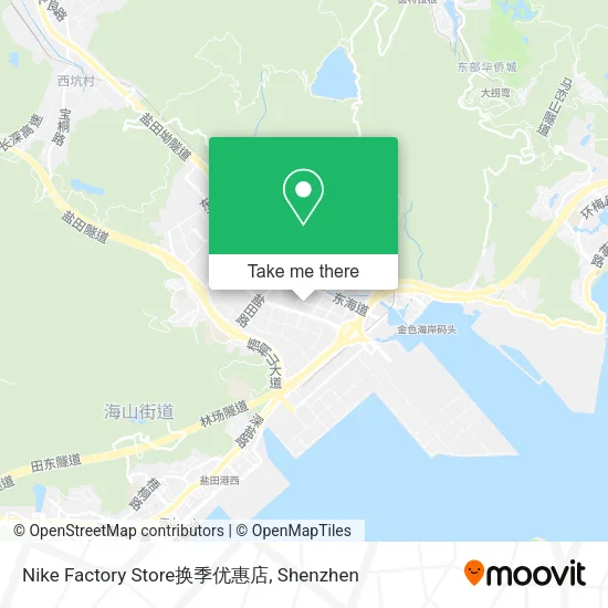 Nike Factory Store换季优惠店 map