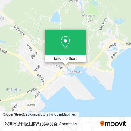 深圳市盐田区国防动员委员会 map