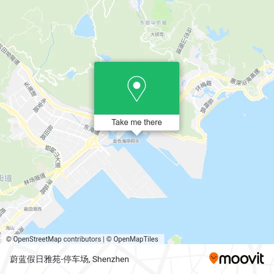 蔚蓝假日雅苑-停车场 map