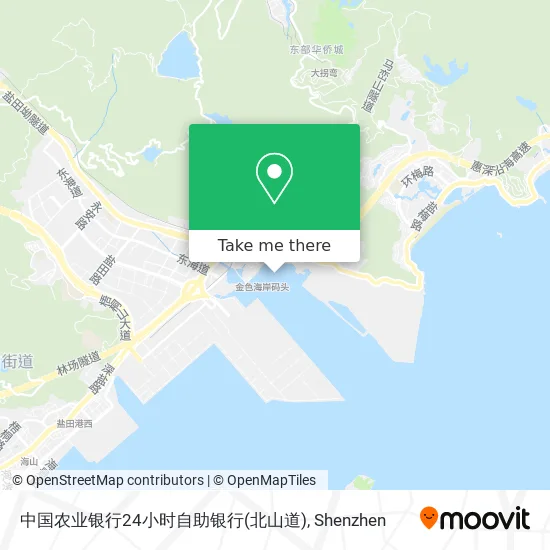 中国农业银行24小时自助银行(北山道) map