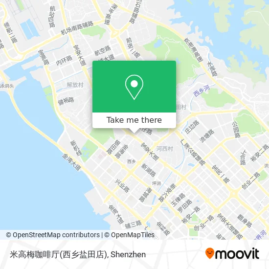 米高梅咖啡厅(西乡盐田店) map