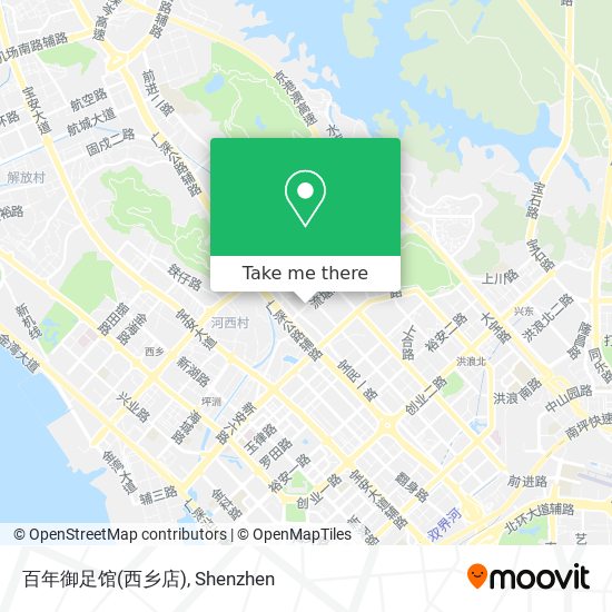 百年御足馆(西乡店) map