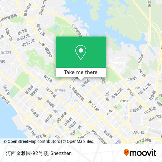 河西金雅园-92号楼 map
