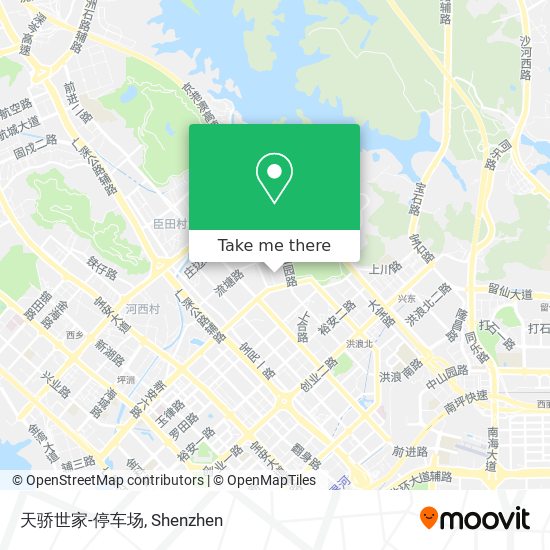 天骄世家-停车场 map