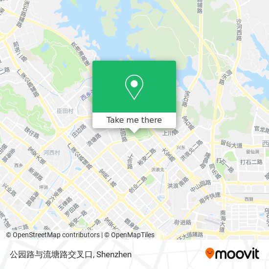 公园路与流塘路交叉口 map