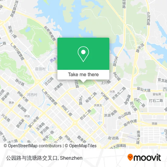公园路与流塘路交叉口 map