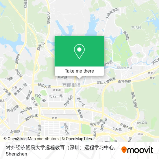 对外经济贸易大学远程教育（深圳）远程学习中心 map