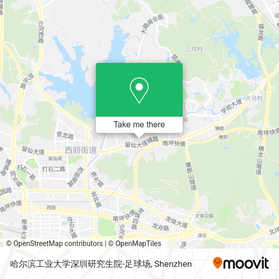 哈尔滨工业大学深圳研究生院-足球场 map