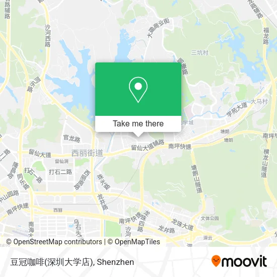 豆冠咖啡(深圳大学店) map