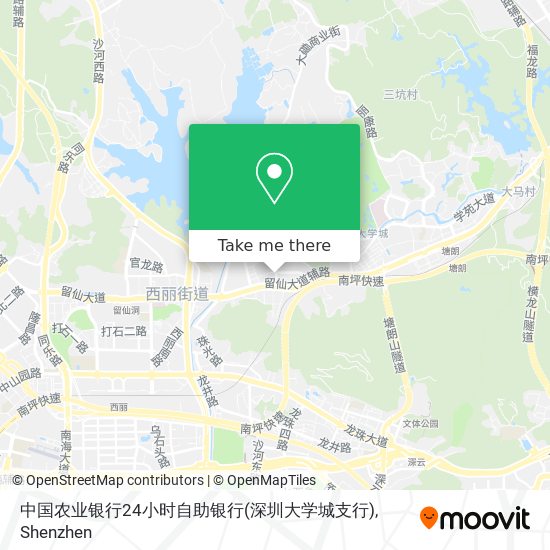 中国农业银行24小时自助银行(深圳大学城支行) map