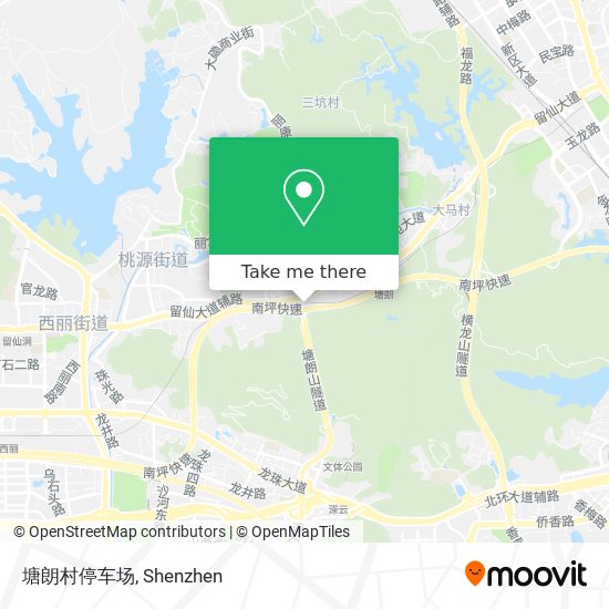 塘朗村停车场 map