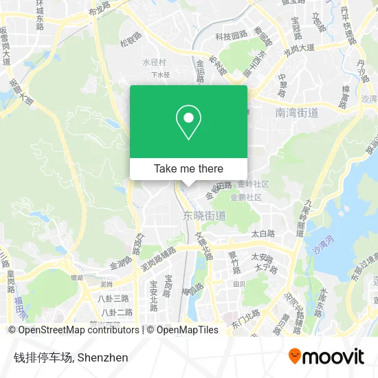 钱排停车场 map