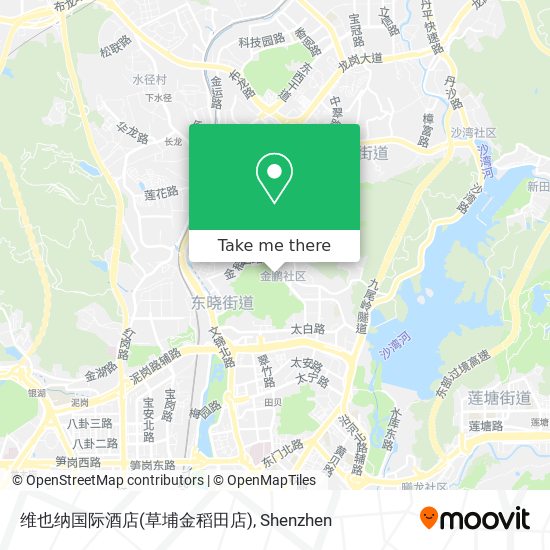 维也纳国际酒店(草埔金稻田店) map