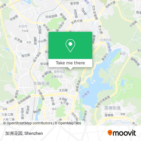 加洲花园 map
