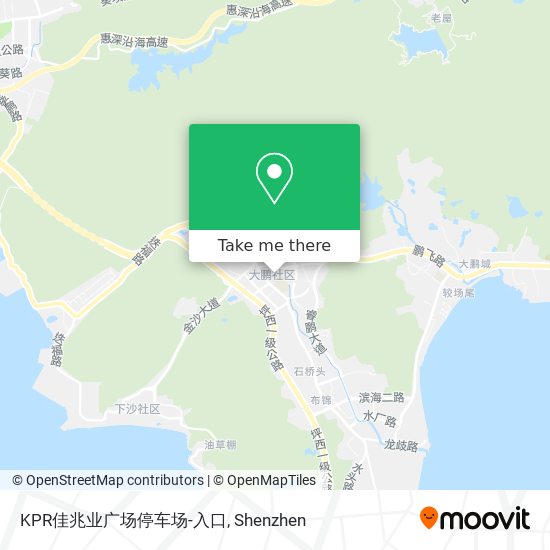 KPR佳兆业广场停车场-入口 map