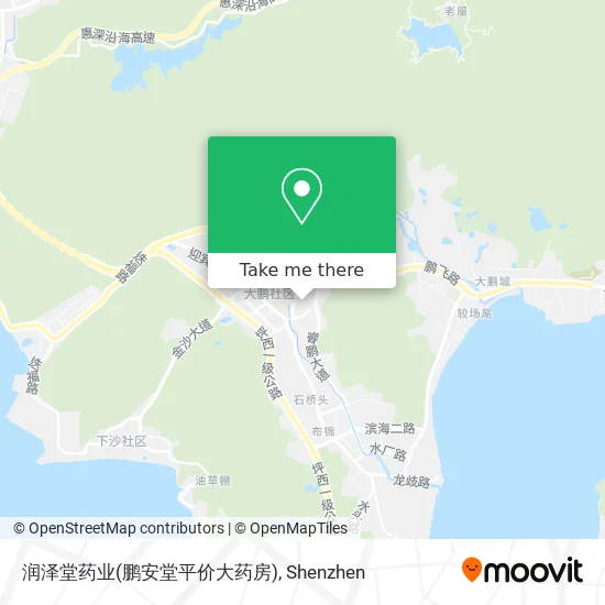 润泽堂药业(鹏安堂平价大药房) map