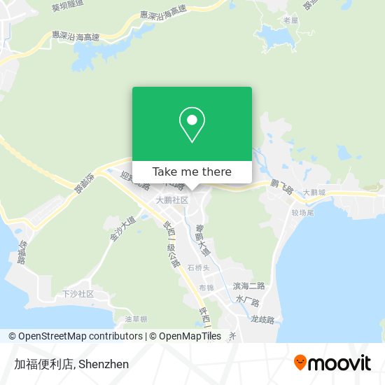 加福便利店 map