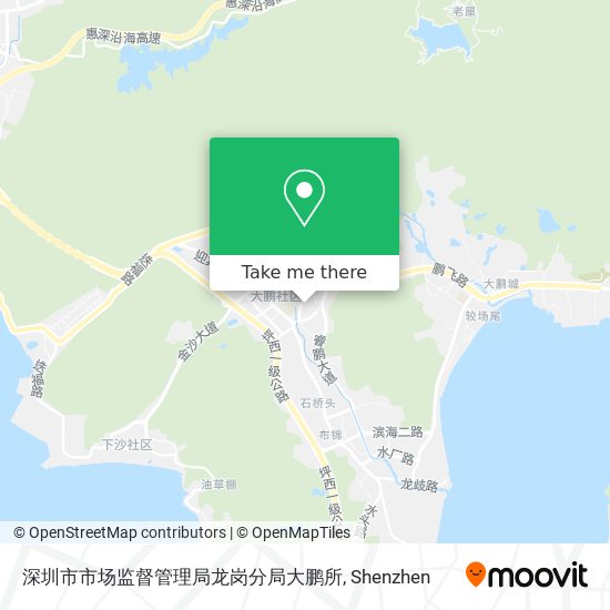 深圳市市场监督管理局龙岗分局大鹏所 map