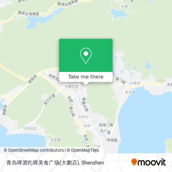 青岛啤酒扎啤美食广场(大鹏店) map
