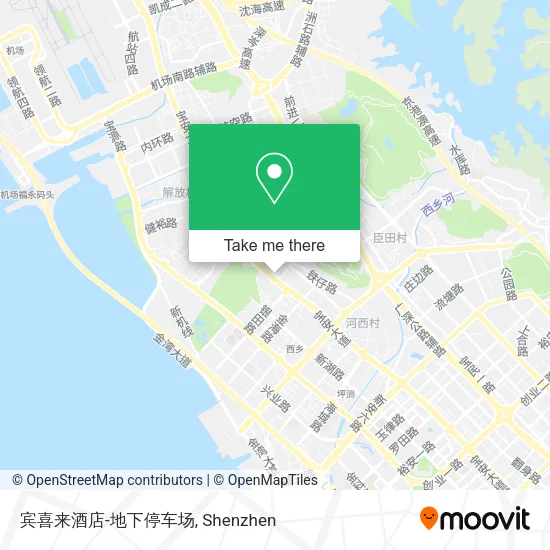 宾喜来酒店-地下停车场 map
