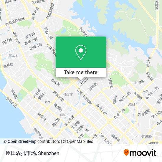 臣田农批市场 map