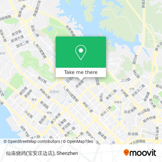 仙庙烧鸡(宝安庄边店) map
