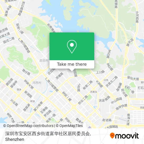 深圳市宝安区西乡街道富华社区居民委员会 map