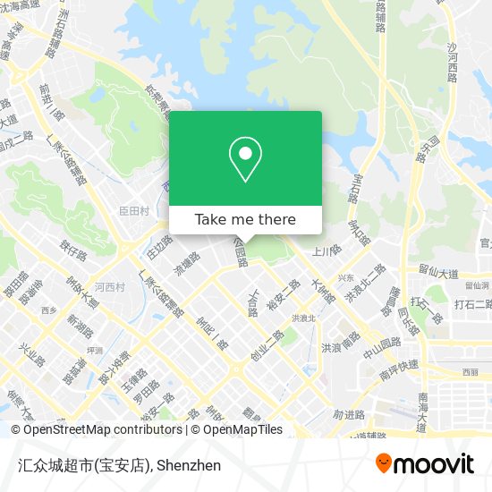 汇众城超市(宝安店) map