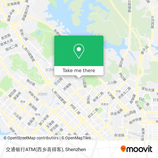 交通银行ATM(西乡喜得客) map