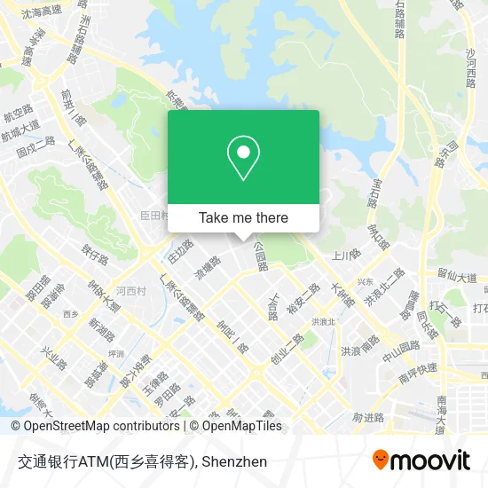 交通银行ATM(西乡喜得客) map