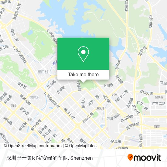 深圳巴士集团宝安绿的车队 map