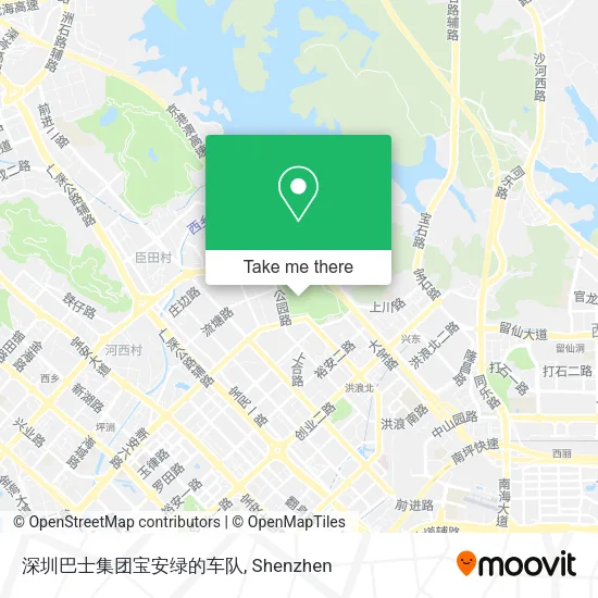 深圳巴士集团宝安绿的车队 map