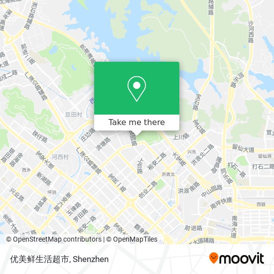 优美鲜生活超市 map